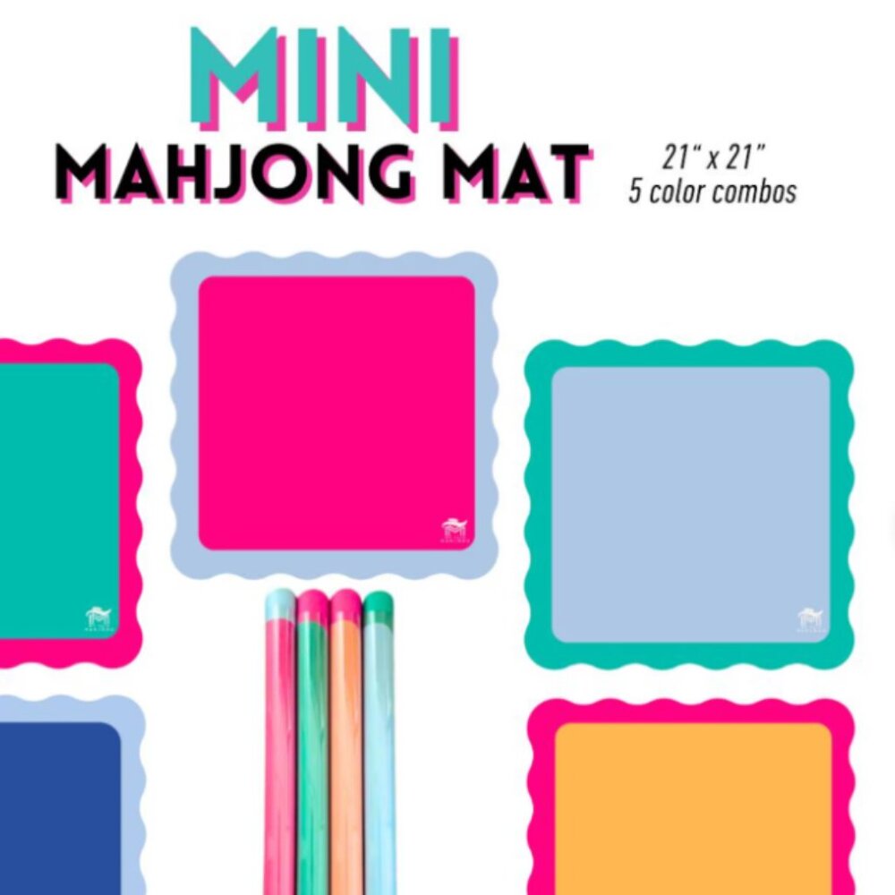 Mahjong Mat for a mini travel set